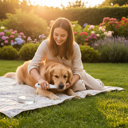 New Dog Paw Trimmer with LED Light Fully Waterproof Pet Hair Trimmer with LED Display Dog Clippers for Grooming 18mm Widen Blade